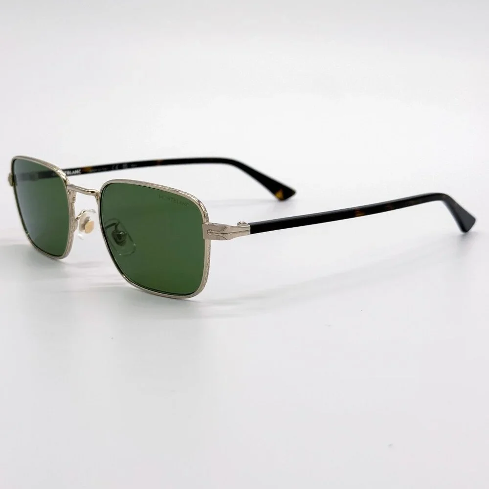 NEW MONTBLANC SUNGLASSES MEN BLACK/GREEN MB0339S 002 EYEWEAR MONTBLANC